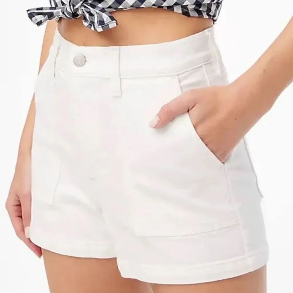 J.Crew Utility White Denim Short Size 32